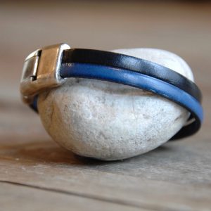 marbled leather bracelet